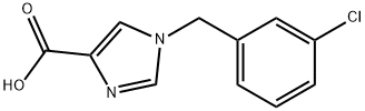 1-(3-Chlorobenzyl)-1H-imidazole-4-carboxylic acid Structure