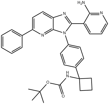 tert-butyl (1-(4-(2-(2-aminopyridin-3-yl)-5-phenyl-3H-imidazo[4,5-b]pyridin-3-yl)phenyl)cyclobutyl)carbamate