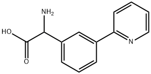 2-Amino-2-[3-(2-pyridyl)phenyl]acetic Acid Structure
