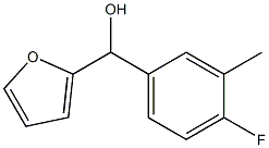 (4-fluoro-3-methylphenyl)-(furan-2-yl)methanol Structure