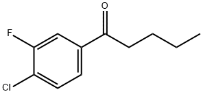 1-(4-CHLORO-3-FLUOROPHENYL)PENTAN-1-ONE Structure