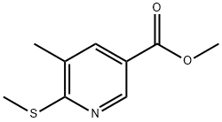 5-Methyl-6-methylsulfanyl-nicotinic acid methyl ester Structure