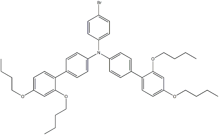 bis(2',4'-dibutoxy-[1,1'-biphenyl]-4-yl)4-bromophenylamine Structure