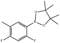 2-(2,4-Difluoro-5-methyl-phenyl)-4,4,5,5-tetramethyl-[1,3,2]dioxaborolane Structure