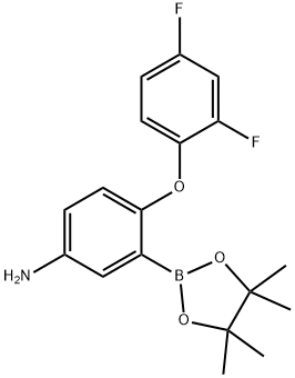 4-(2,4-difluorophenoxy)-3-(4,4,5,5-tetramethyl-1,3,2-dioxaborolan-2-yl)aniline Structure