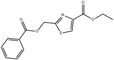 ethyl 2-((benzoyloxy)methyl)thiazole-4-carboxylate Structure