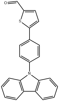 5-(4-(9H-carbazol-9-yl)phenyl)thiophene-2-carbaldehyde Structure