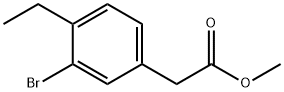 methyl 2-(3-bromo-4-ethylphenyl)acetate Structure