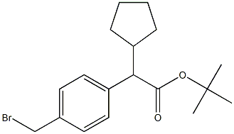 TERT-BUTYL 2-(4-(BROMOMETHYL)PHENYL)-2-CYCLOPENTYLACETATE Structure