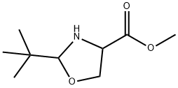 methyl 2-tert-butyl-1,3-oxazolidine-4-carboxylate Structure