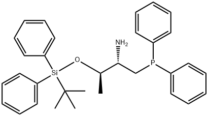(2S,3R)-3-[[(1,1-dimethylethyl)diphenylsilyl]oxy]-1-(diphenylphosphino)-2-Butanamine Structure