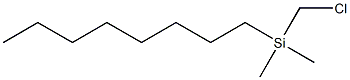 Silane, (chloromethyl)dimethyloctyl- Structure