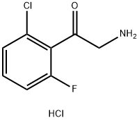 2-amino-1-(2-chloro-6-fluorophenyl)ethan-1-one hydrochloride Structure