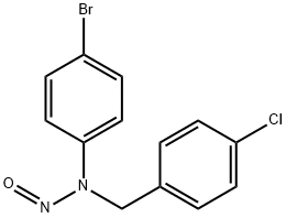 N-(4-bromophenyl)-N-(4-chlorobenzyl)nitrous amide Structure
