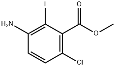 3-Amino-6-chloro-2-iodo-benzoic acid methyl ester Structure