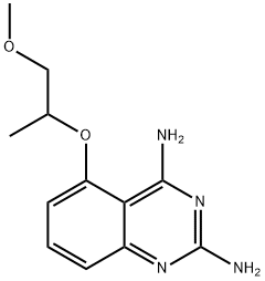 5-((1-methoxypropan-2-yl)oxy)quinazoline-2,4-diamine Structure