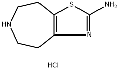 5,6,7,8-tetrahydro-4H-thiazolo[4,5-d]azepin-2-amine hydrochloride Structure