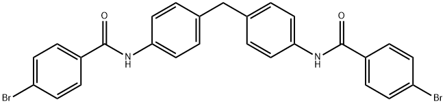 N,N'-[methylenebis(4,1-phenylene)]bis(4-bromobenzamide) Structure