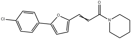 (E)-3-(5-(4-chlorophenyl)furan-2-yl)-1-(piperidin-1-yl)prop-2-en-1-one Structure