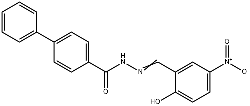N'-(2-hydroxy-5-nitrobenzylidene)-4-biphenylcarbohydrazide Structure