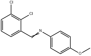 N-(2,3-dichlorobenzylidene)-4-methoxyaniline Structure