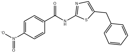 N-(5-benzylthiazol-2-yl)-4-nitrobenzamide Structure