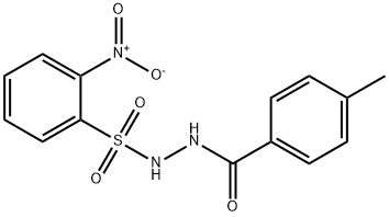 4-methyl-N'-[(2-nitrophenyl)sulfonyl]benzohydrazide Structure