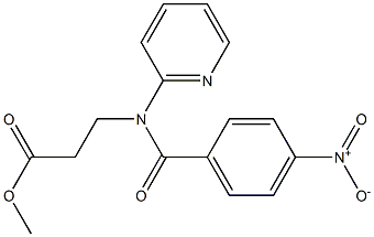 methyl 3-(4-nitro-N-(pyridin-2-yl)benzamido)propanoate Structure
