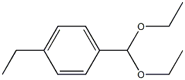 Benzene, 1-(diethoxymethyl)-4-ethyl- Structure