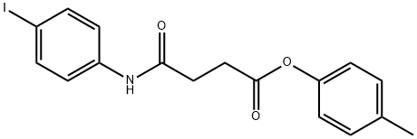 4-methylphenyl 4-[(4-iodophenyl)amino]-4-oxobutanoate Structure