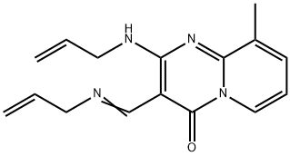 2-Allylamino-3-allyliminomethyl-9-methyl-pyrido[1,2-a]pyrimidin-4-one Structure