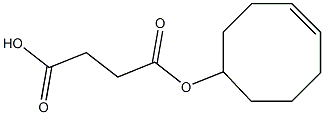 Butanedioic acid, mono-4-cycloocten-1-yl ester Structure