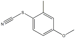 Thiocyanic acid, 4-methoxy-2-methylphenyl ester Structure