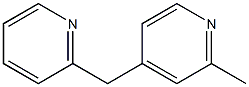 Pyridine, 2-methyl-4-(2-pyridinylmethyl)- Structure