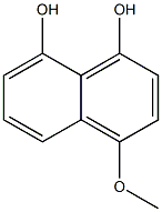 1,8-Naphthalenediol, 4-methoxy- Structure