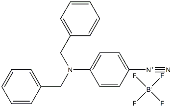 Benzenediazonium, 4-[bis(phenylmethyl)amino]-, tetrafluoroborate(1-) Structure