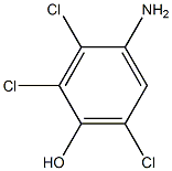 Phenol, 4-amino-2,3,6-trichloro- Structure