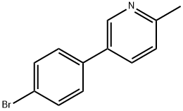 5-(4-bromo-phenyl)-2-methyl-pyridine Structure