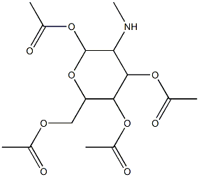 [2,5-diacetyloxy-6-(acetyloxymethyl)-3-methylamino-oxan-4-yl] acetate Structure