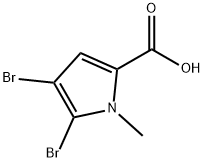 1H-Pyrrole-2-carboxylic acid, 4,5-dibromo-1-methyl- Structure