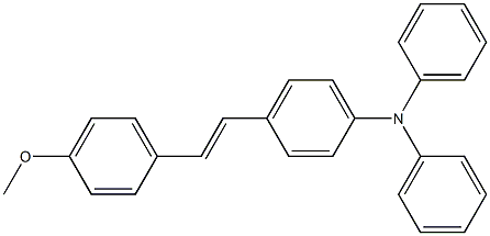 Benzenamine, 4-[(1E)-2-(4-methoxyphenyl)ethenyl]-N,N-diphenyl- Structure