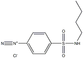 Benzenediazonium, 4-[(butylamino)sulfonyl]-, chloride Structure