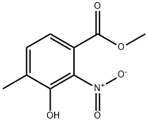 3-Hydroxy-4-methyl-2-nitro-benzoic acid methyl ester Structure
