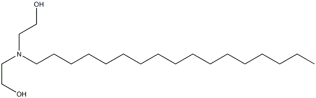 Ethanol, 2,2'-(heptadecylimino)bis- Structure