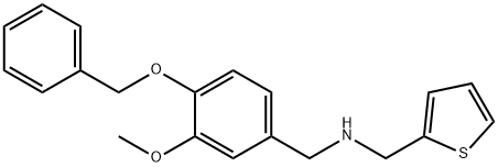 N-(4-(benzyloxy)-3-methoxybenzyl)-1-(thiophen-2-yl)methanamine Structure