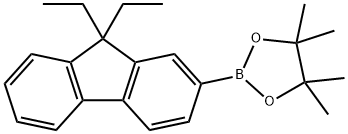 1,3,2-Dioxaborolane, 2-(9,9-diethyl-9H-fluoren-2-yl)-4,4,5,5-tetramethyl- Structure