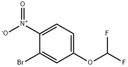 2-Bromo-4-(difluoromethoxy)-1-nitrobenzene Structure