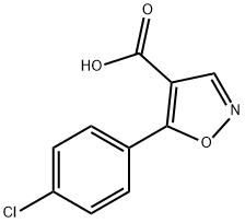5-(4-chlorophenyl)-1,2-oxazole-4-carboxylic acid Structure