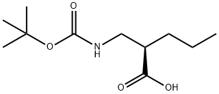Boc-(S)-2-aminomethy-pentanoic acid Structure