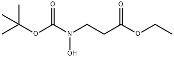 ethyl N-hydroxy-N-tert-butoxycarbonyl-3-aminopropionate Structure